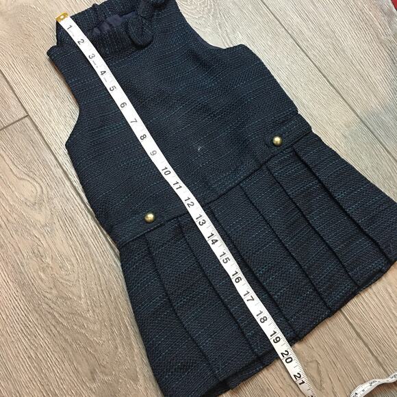 Janie and Jack Navy Boucle Dress 18-24 M - Picture 8 of 11